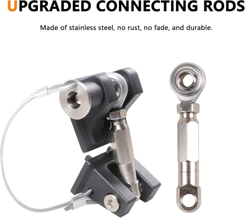 RERPRO Aluminum Hood Latches Lock for 2007-2018 Jeep Wrangler JK JKU Hood Latch Safety Catch Locking Kit Replacement, Eliminate Hoods Flutter, 1 Pair Black with 2 Keys - Image 4